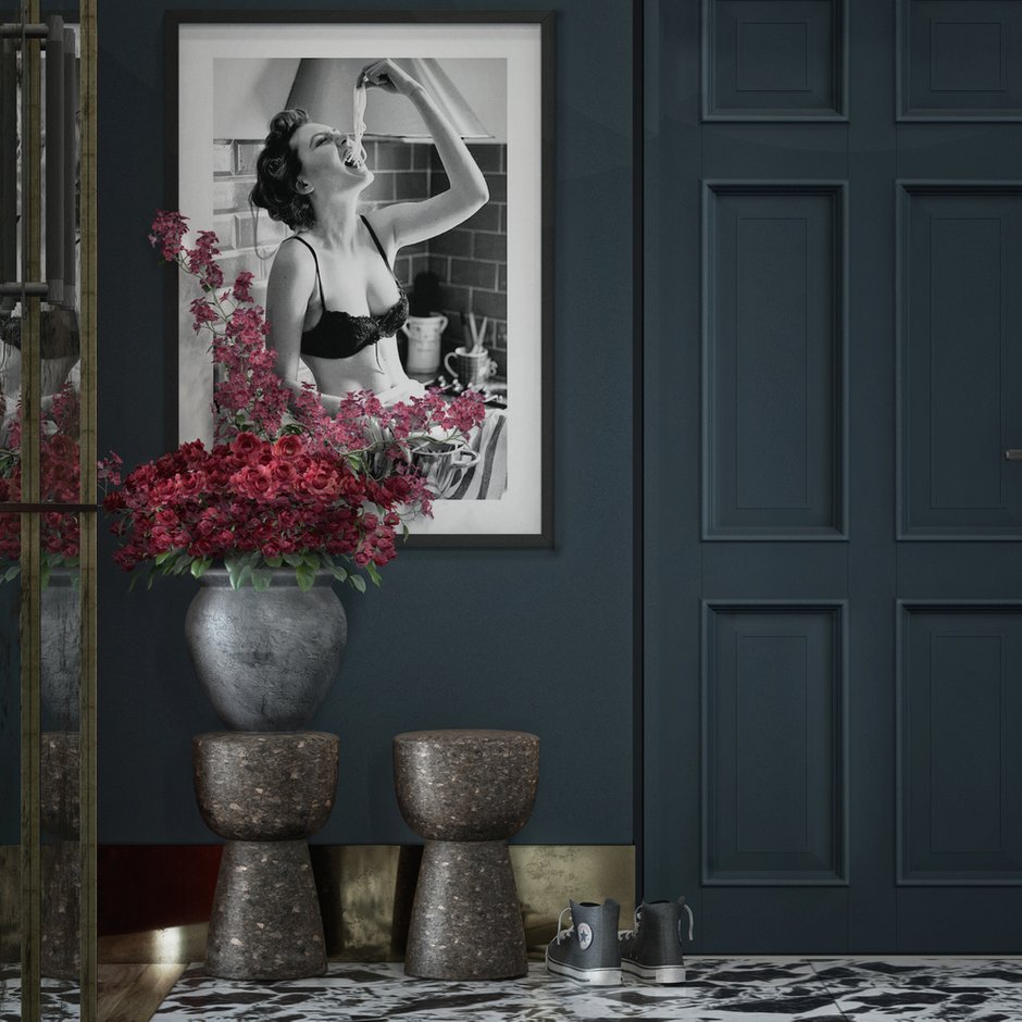 Фотография: Прихожая в стиле Лофт, Квартира, Проект недели, Санкт-Петербург, Samsung, ToTaste Studio, 4 и больше, Более 90 метров, Монолитно-кирпичный, энциклопедия_интерьер, Максим Жуков, the frame – фото на INMYROOM