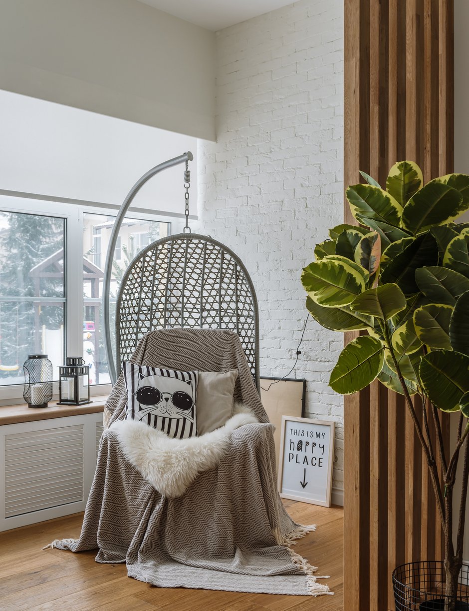 Фотография: Гостиная в стиле Скандинавский, Дом, Проект недели, Дом и дача, Одинцовский район, 4 и больше, Более 90 метров, Наталья Балашова – фото на INMYROOM