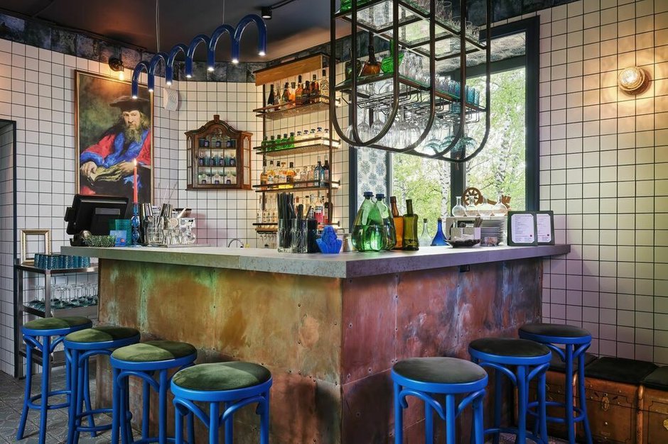 Фотография:  в стиле , Проект дня, Ресторан, до 40 метров – фото на INMYROOM