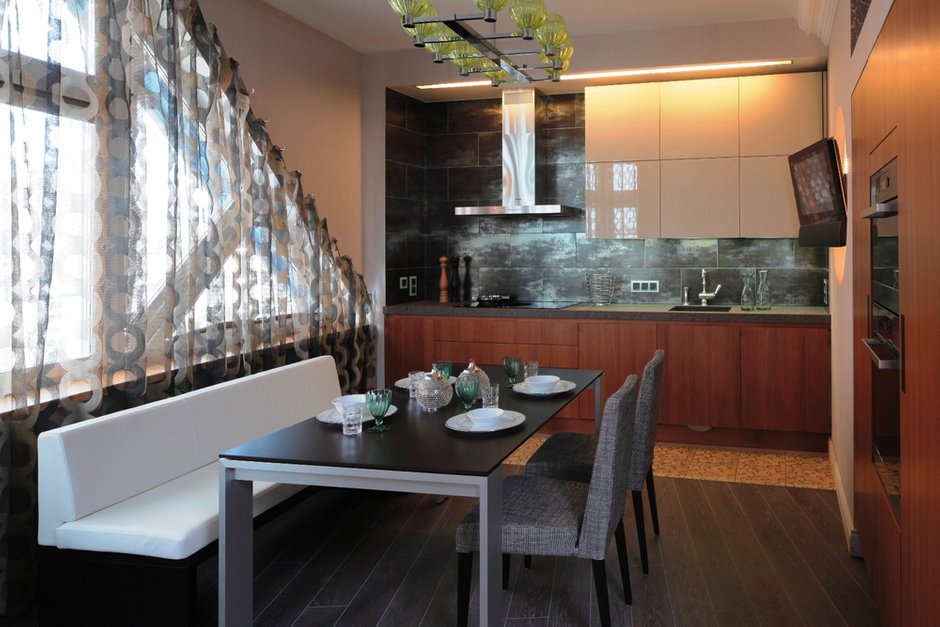 Фотография: Кухня и столовая в стиле Современный, Квартира, Дома и квартиры, Москва, Фьюжн – фото на INMYROOM
