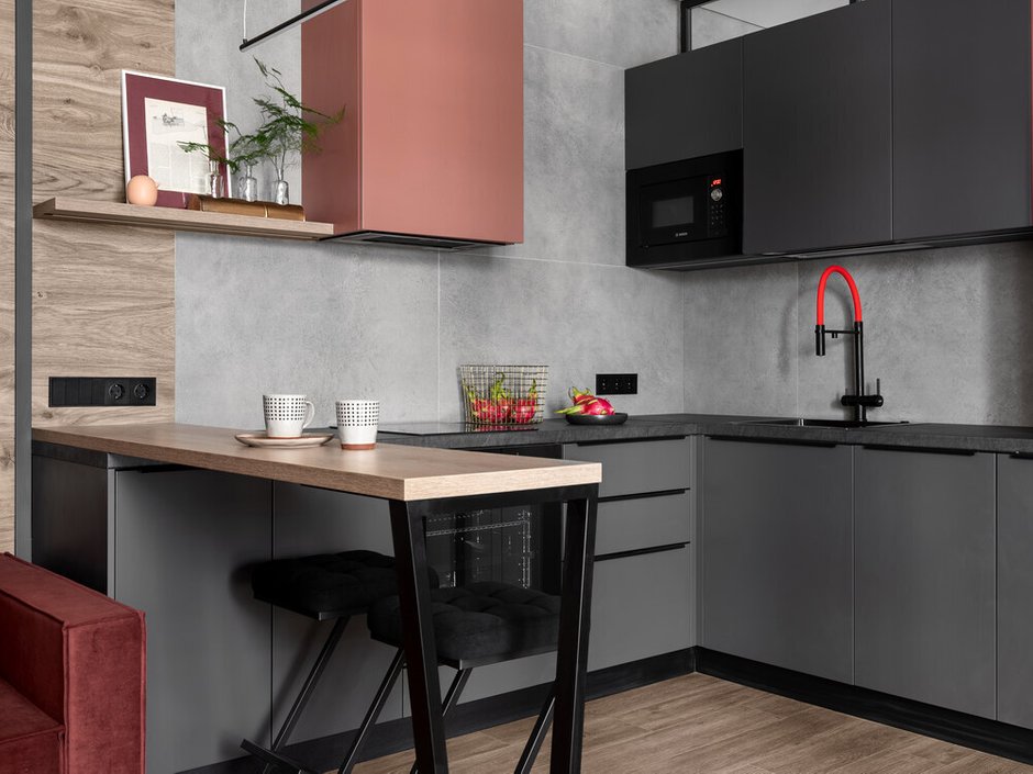 Фотография:  в стиле , Современный, Квартира, Проект дня, Санкт-Петербург, 1 комната, 40-60 метров, Виктория Крылова – фото на INMYROOM