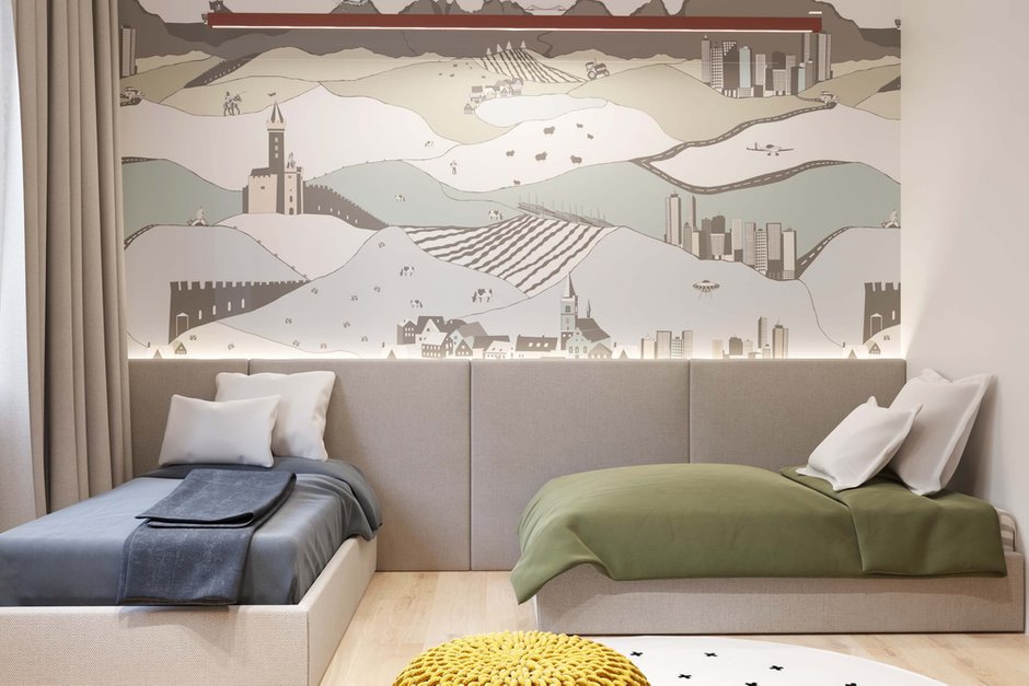 Фотография: Детская в стиле Скандинавский, Квартира, Проект недели, Москва, Павел Герасимов, Geometrium, Монолитный дом, 4 и больше, Более 90 метров – фото на INMYROOM