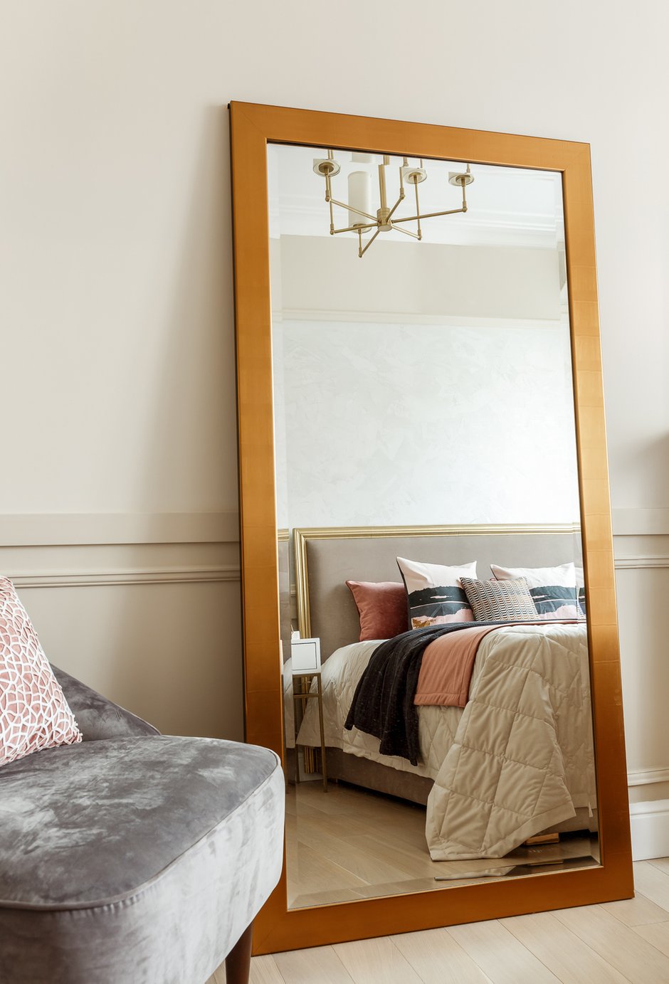 Фотография: Спальня в стиле Современный, Классический, Квартира, Проект недели, Москва, Наталья Преображенская, Сталинка, 2 комнаты, 40-60 метров, ПРЕМИЯ INMYROOM – фото на INMYROOM