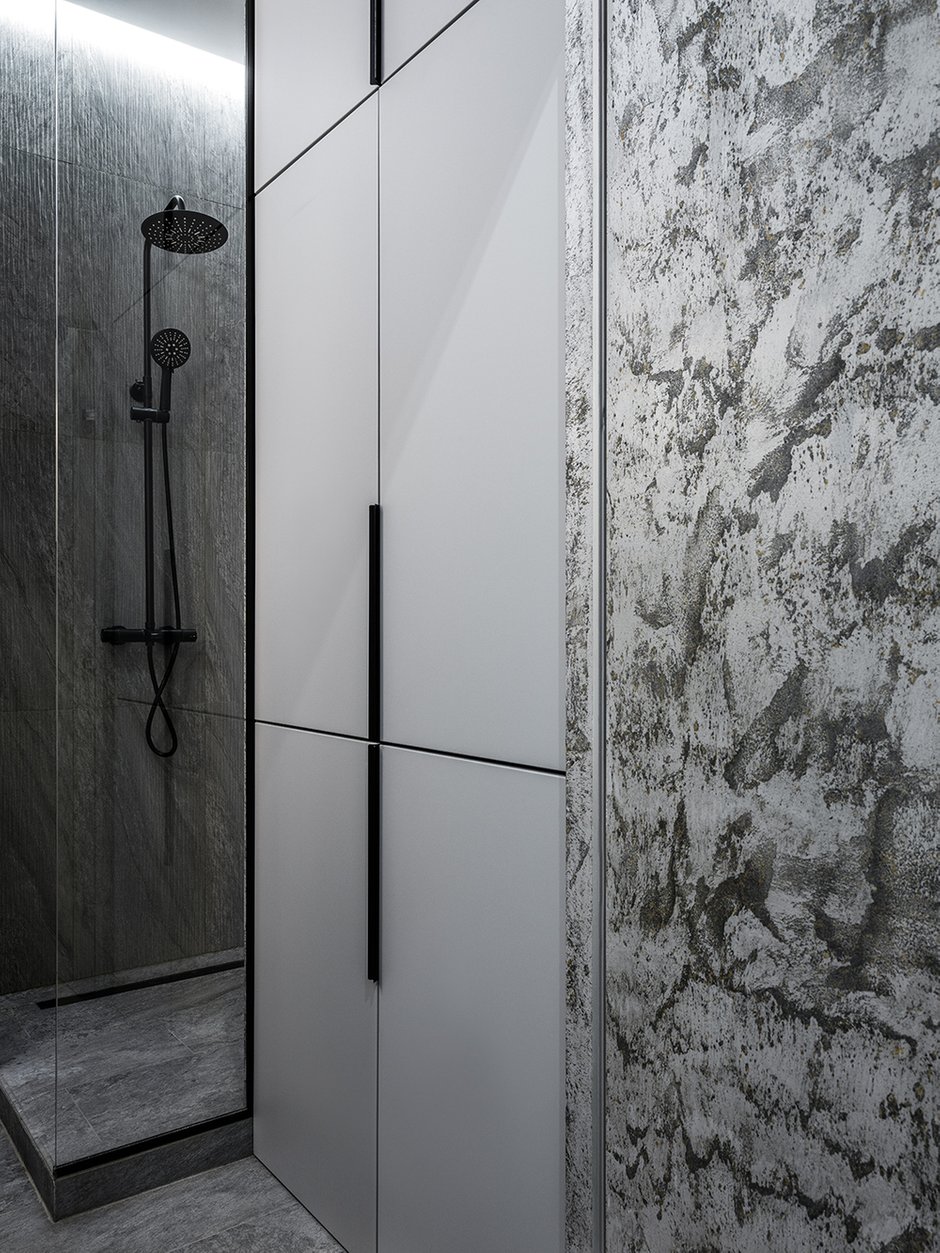 Фотография: Ванная в стиле Современный, Квартира, Минимализм, Проект недели, Москва, 1 комната, до 40 метров, Дарья Сатина – фото на INMYROOM