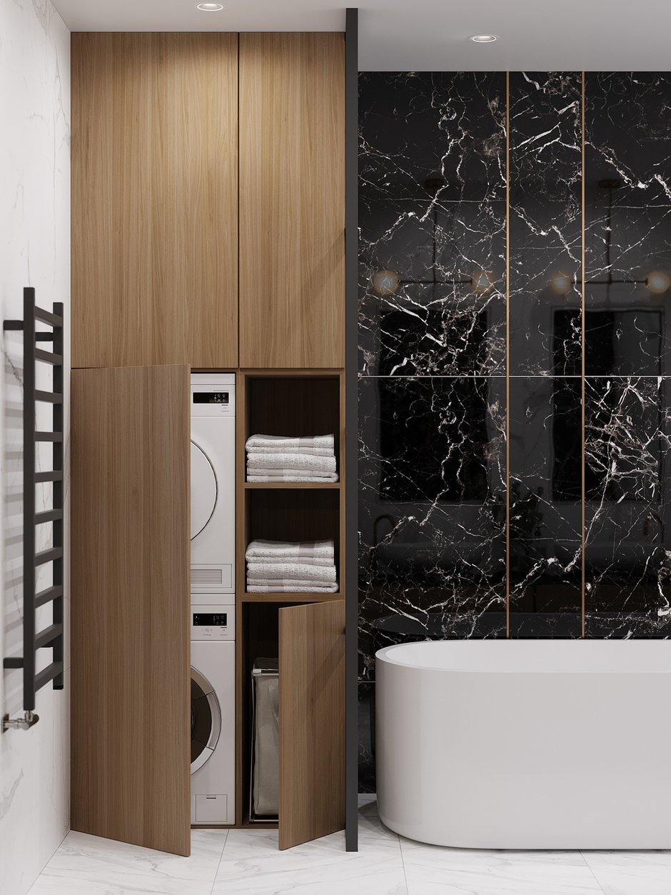 Фотография: Ванная в стиле Современный, Квартира, Проект недели, Москва, 4 и больше, Более 90 метров, Диана Бганова – фото на INMYROOM