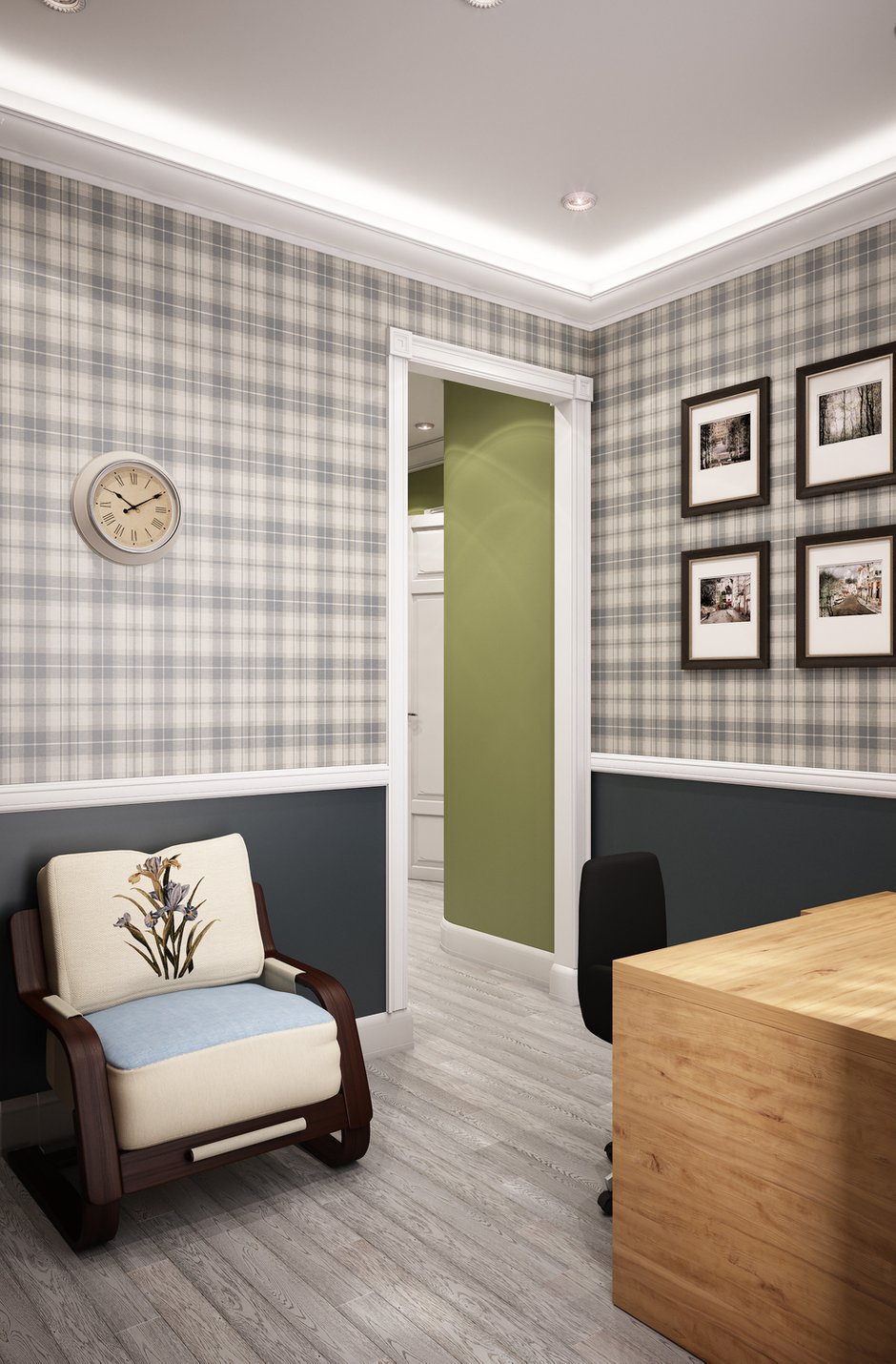 Фотография: Кабинет в стиле Прованс и Кантри, Дом, Проект недели, Марина Саркисян, Московская область, Таунхаус, КП Кронбург – фото на INMYROOM