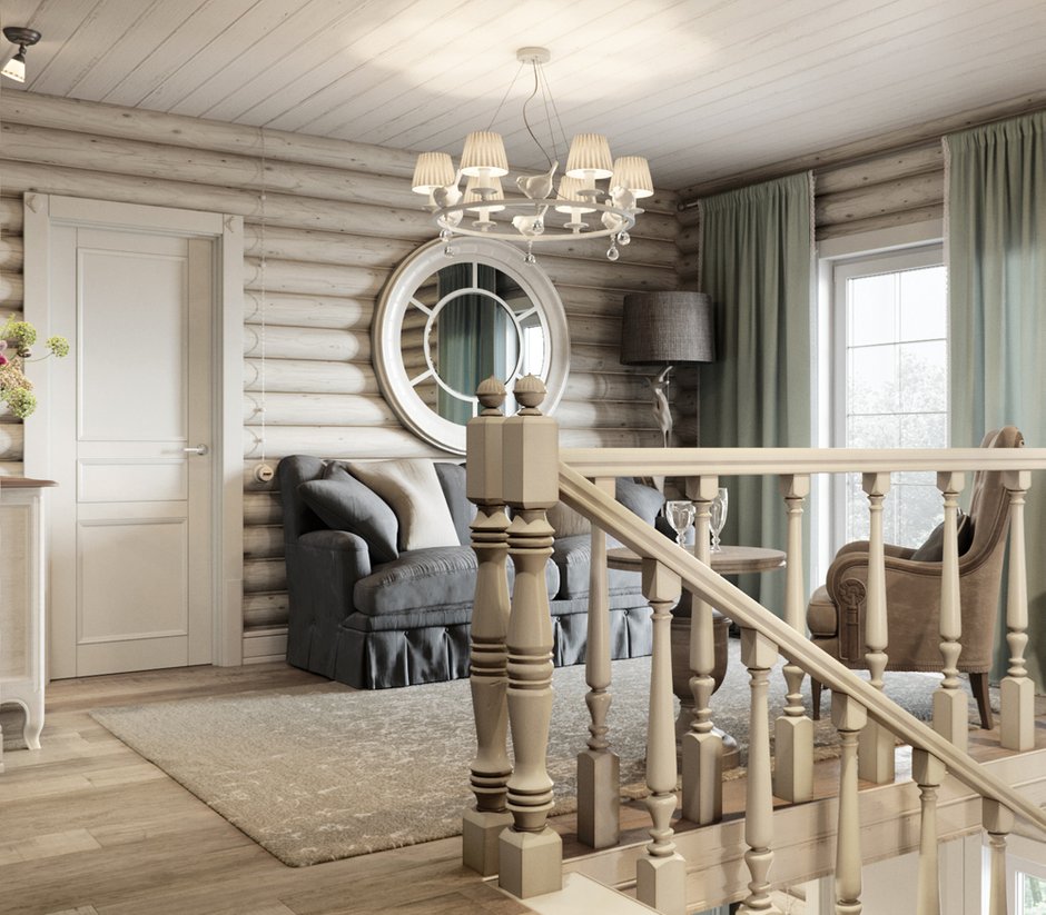 Фотография: Прихожая в стиле Прованс и Кантри, Дом, Проект недели, Подмосковье, Московская область, 4 и больше, Более 90 метров, Новоглаголево, Евгений Жданов, Студия GP Project, Павел Годяев – фото на INMYROOM