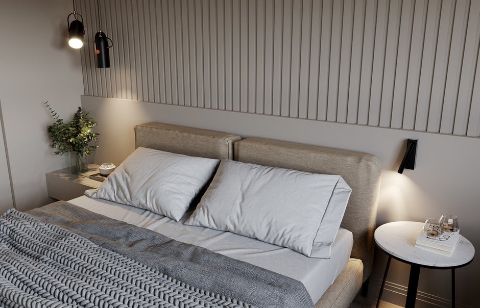 Фотография: Спальня в стиле Современный, Квартира, Проект недели, Москва, 4 и больше, Более 90 метров, Ольга Литковская – фото на INMYROOM