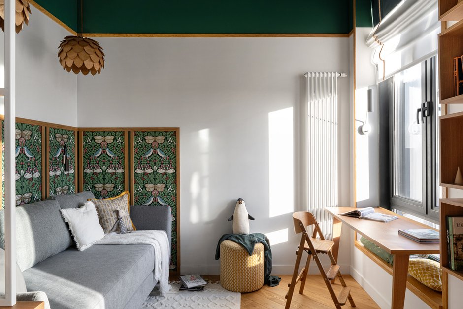 Фото: Детская комната в стиле Модерн, Эклектика, Квартира, Проект дня, Москва, 3 комнаты, Более 90 метров, Анна Малютина, ЖК Одинград - фото на INMYROOM