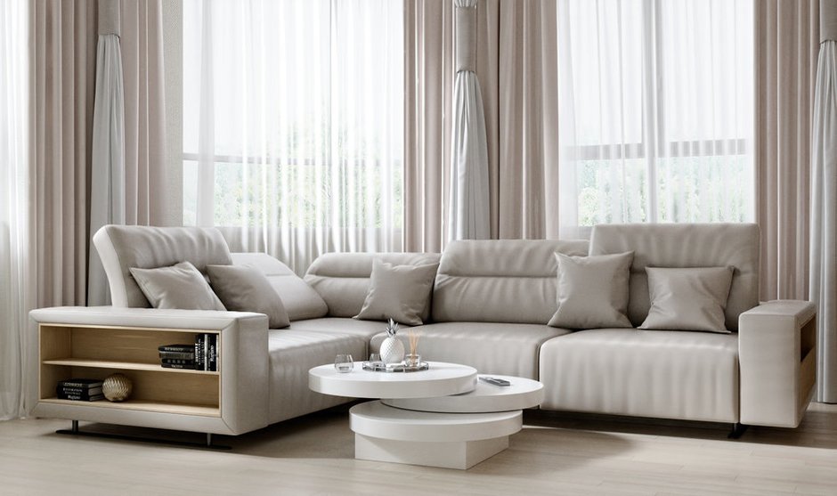 Фотография: Гостиная в стиле Современный, Квартира, Проект недели, Москва, 4 и больше, 60-90 метров, Надежда Требухина – фото на INMYROOM