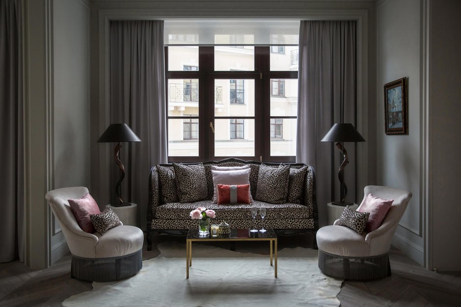 Фотография: Гостиная в стиле Классический, Квартира, Проект недели, Москва, Марина Филиппова, 2 комнаты, 60-90 метров, #эксклюзивныепроекты – фото на INMYROOM