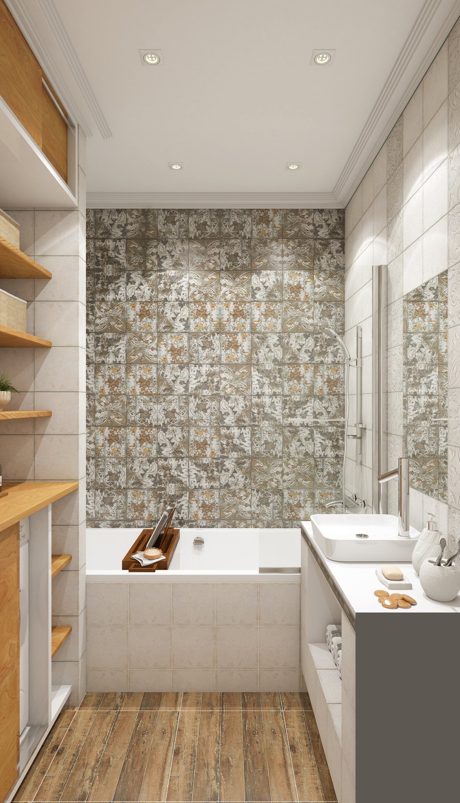 Фотография: Ванная в стиле Современный, Квартира, Проект недели, Марина Саркисян, Московская область, 3 комнаты, 60-90 метров, Монолитно-кирпичный – фото на INMYROOM