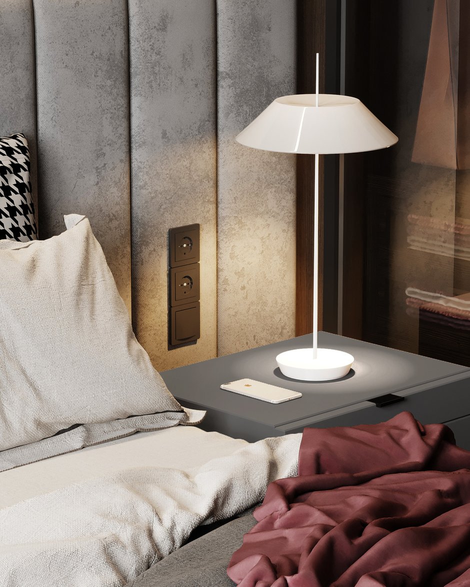 Фотография: Спальня в стиле Современный, Квартира, Проект дня, Москва, Монолитный дом, 2 комнаты, 40-60 метров, Руслан Просвирин – фото на INMYROOM