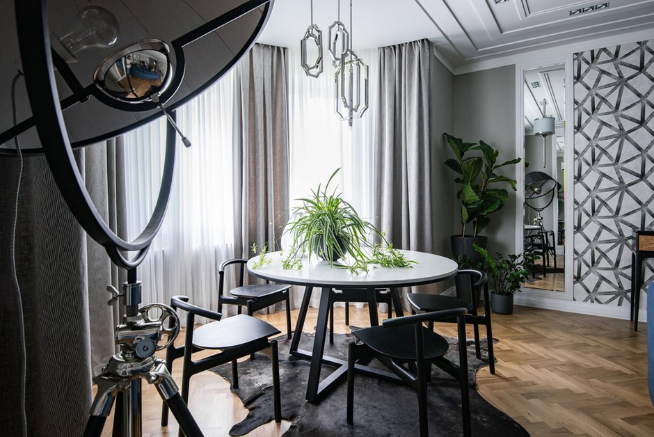 Фотография: Гостиная в стиле Современный, Эклектика, Квартира, Проект недели, Екатеринбург, 4 и больше, Более 90 метров, Ксения Ерлакова – фото на INMYROOM