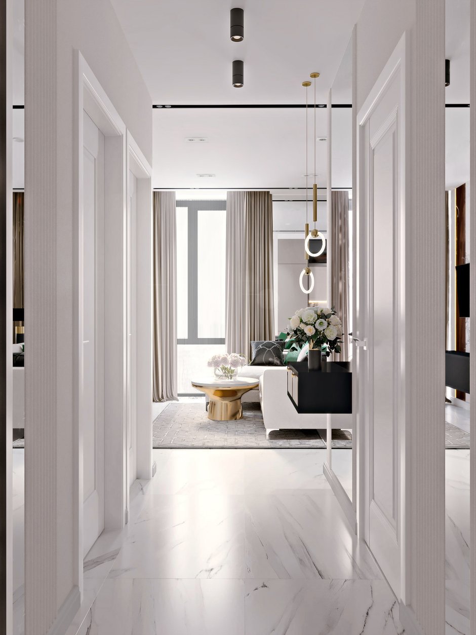 Фотография: Прихожая в стиле Современный, Классический, Квартира, Проект недели, Москва, 3 комнаты, 60-90 метров, Александра Гартке – фото на INMYROOM