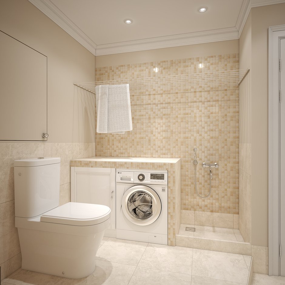 Фотография: Ванная в стиле Классический, Современный, Квартира, Проект недели, Москва, Студия 3.14, Тимур Абдрахманов, Старый фонд, Мария Легчанова, двухэтажная квартира, Кирпичный дом, 4 и больше, Более 90 метров – фото на INMYROOM