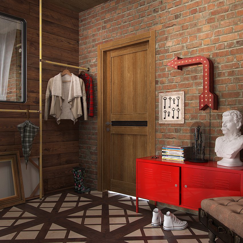 Фотография: Прихожая в стиле Лофт, Декор интерьера, Квартира, Foscarini, Restoration Hardware, Дома и квартиры, IKEA, Проект недели – фото на INMYROOM