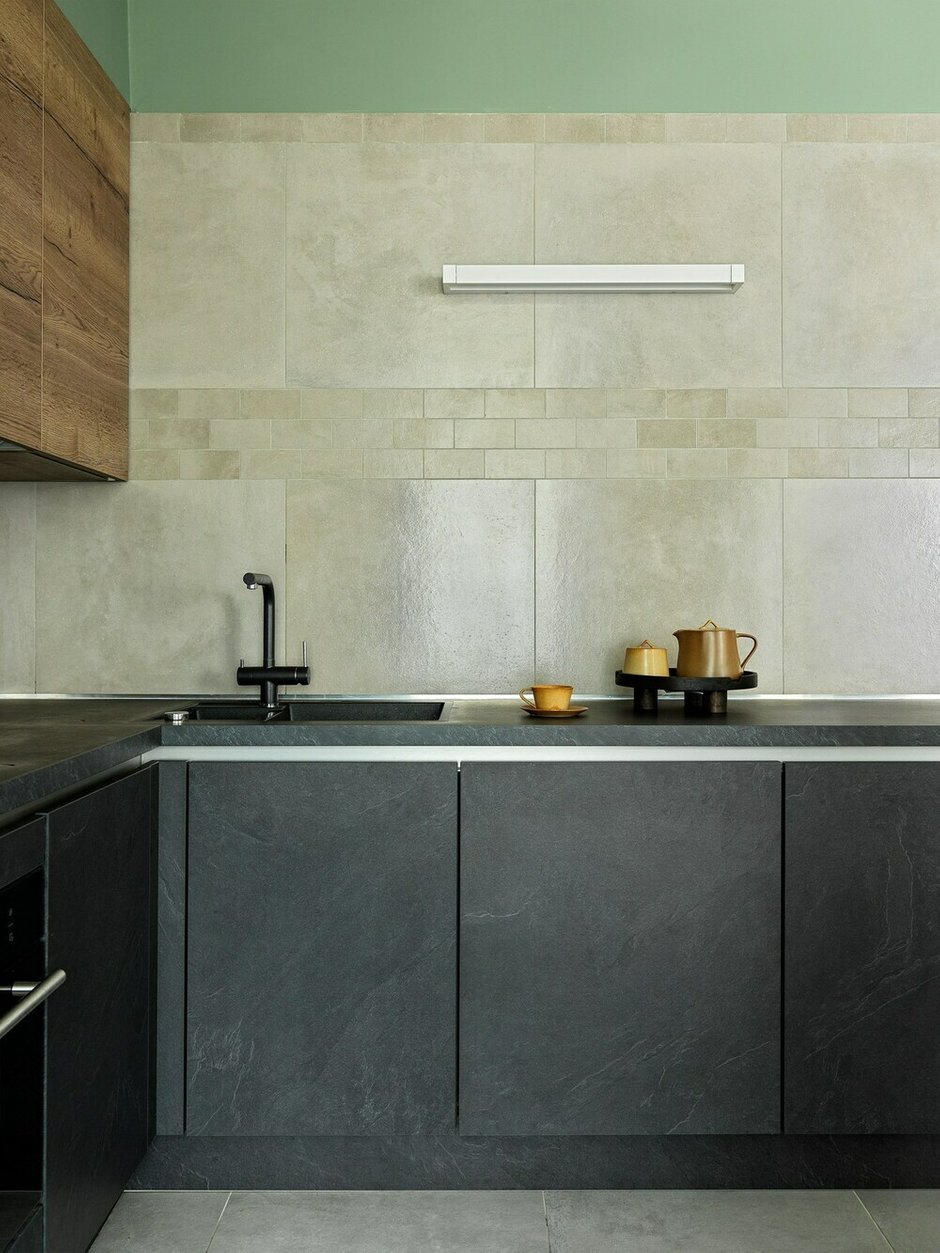 Фотография: Кухня и столовая в стиле Современный, Лофт, Квартира, Проект недели, Москва, 2 комнаты, 40-60 метров, Юлия Тельнова – фото на INMYROOM