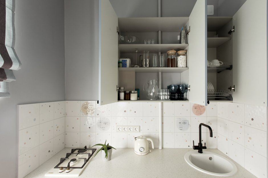 Фотография: Кухня и столовая в стиле Современный, Квартира, Проект недели, 2 комнаты, 40-60 метров, 60-90 метров, Ярославль, Елена Бердникова – фото на INMYROOM