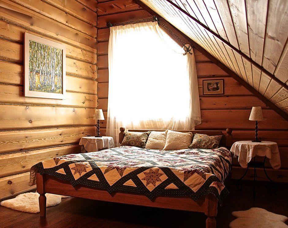 Фотография: Спальня в стиле , Дом, Дома и квартиры, Дача – фото на INMYROOM