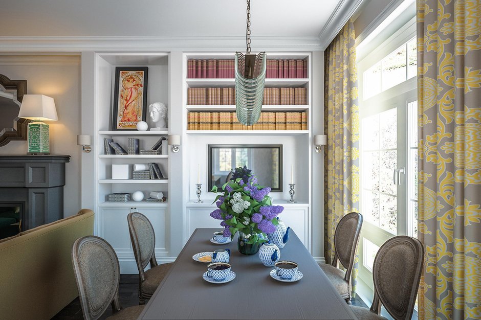 Фотография: Кухня и столовая в стиле Прованс и Кантри, Классический, Проект недели, Дом и дача, Московская область, Таунхаус, Дмитрий Коротецкий, Виктория Коротецкая, Lab21Studio, дуплекс – фото на INMYROOM