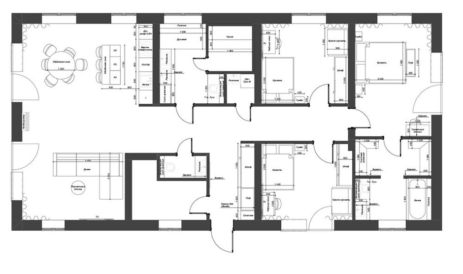 Фото: Планировки в стиле, Скандинавский, Модерн, Дом, Проект дня, Дом и коттедж, Пермь, 4 и более, Более 90 метров – фото на INMYROOM