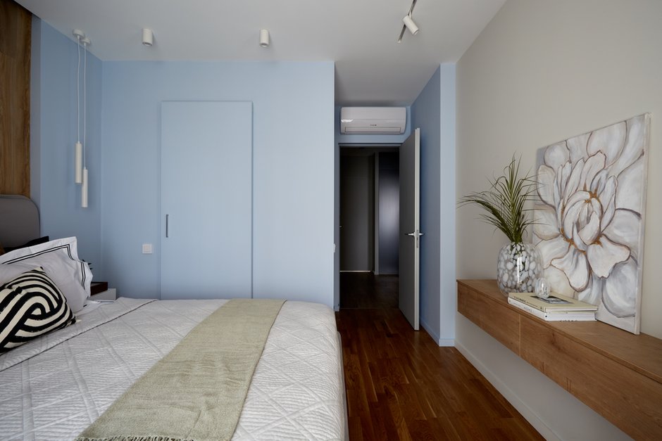 Фотография: Спальня в стиле Современный, Квартира, Проект недели, Москва, «Атмосфера», 3 комнаты, 60-90 метров – фото на INMYROOM