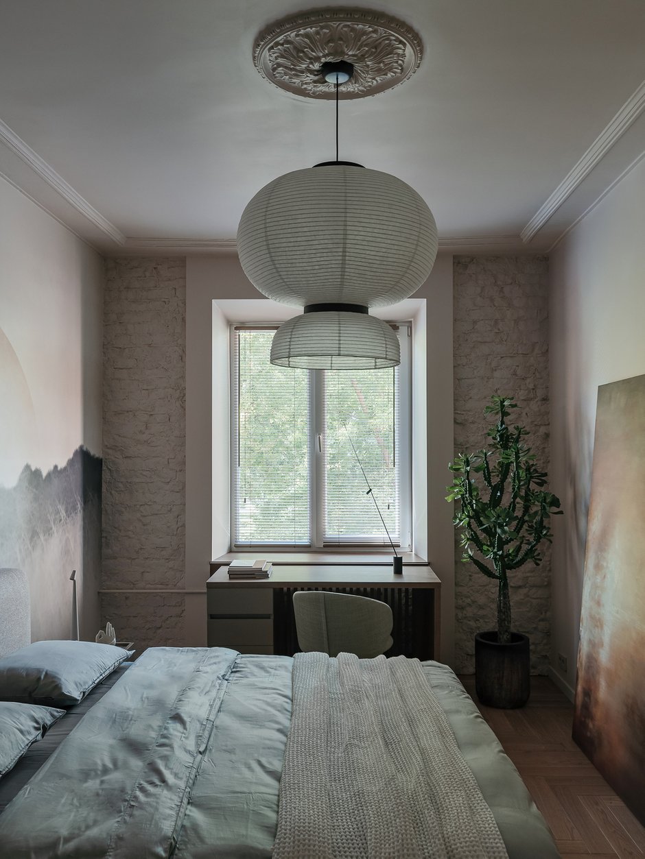 Фотография:  в стиле , Квартира, Проект дня, Минск, Мария Зайцева, Сталинка, Кирпичный дом, 2 комнаты, 40-60 метров, современный с элементами минимализма и эко-стиля – фото на INMYROOM