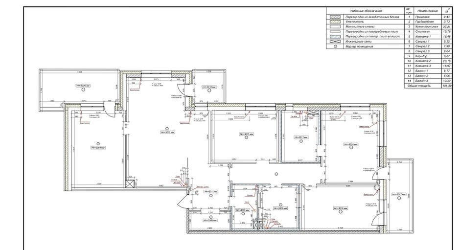 Обмерный план