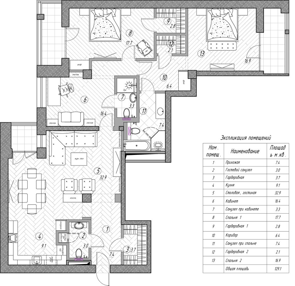 Фотография: Планировки в стиле , Квартира, Проект недели, Москва, Ольга Караяни, Екатерина Белякова – фото на INMYROOM