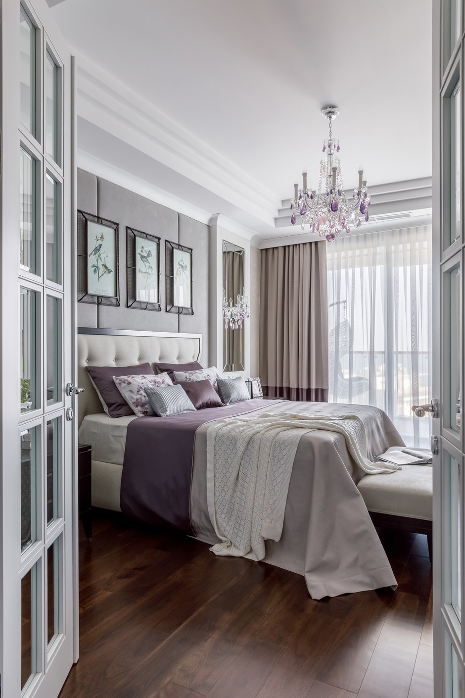 Фотография: Спальня в стиле Классический, Современный, Квартира, Проект дня, Сочи, Лидия Большакова, Монолитный дом, 4 и больше, Более 90 метров, Эксклюзивные проекты – фото на INMYROOM