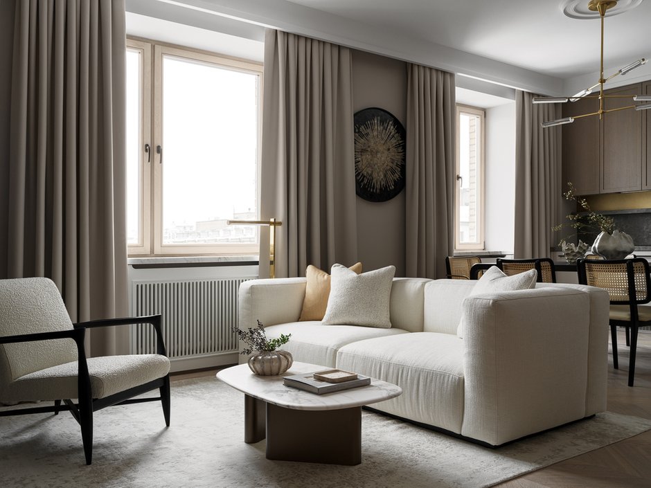 Фотография:  в стиле , Квартира, Проект дня, Москва, 2 комнаты, 60-90 метров, Эксклюзивные проекты, минимализм с элементами современного дизайна, эклектика: парижский шик, Кирилл Шабанов – фото на INMYROOM