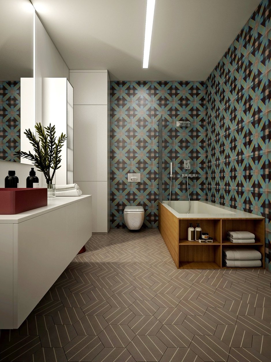 Фотография: Ванная в стиле Современный, Квартира, Минимализм, Проект недели, Москва, 3 комнаты, Более 90 метров, «Точка дизайна», Екатерина Уразова – фото на INMYROOM