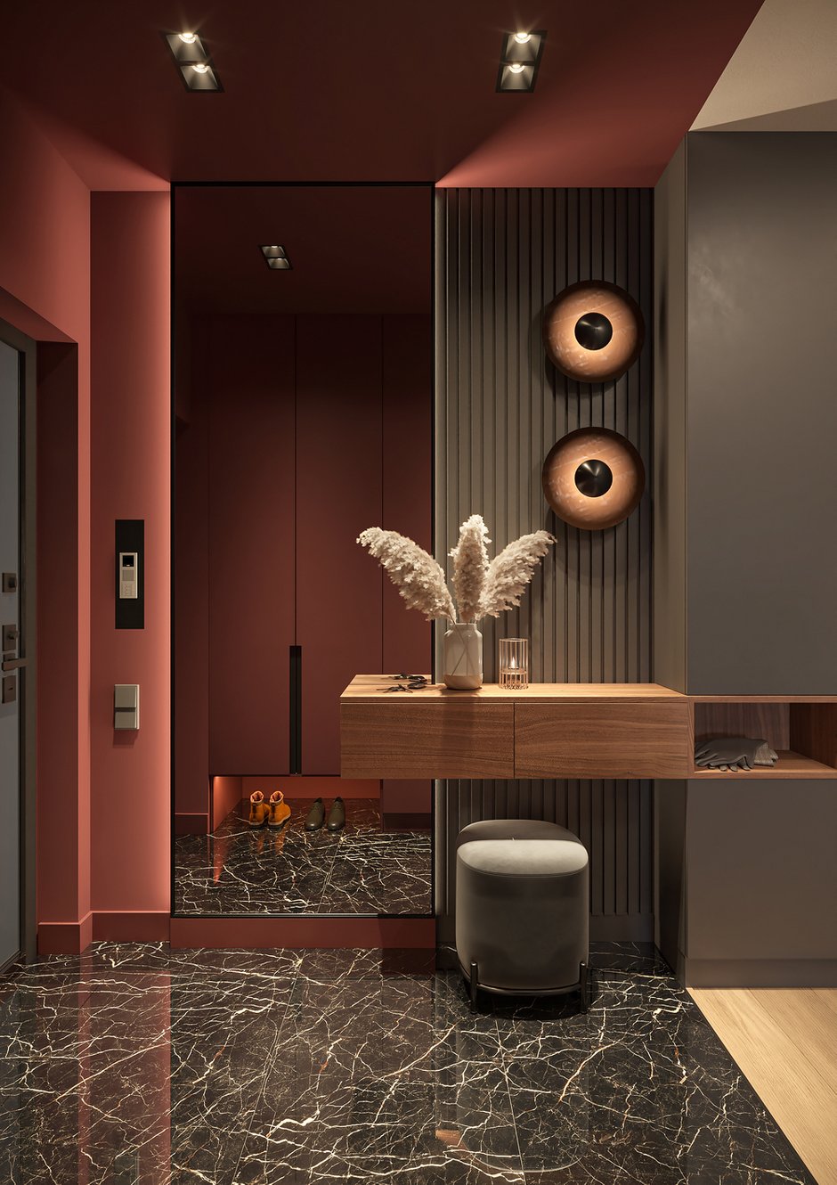 Фотография: Прихожая в стиле Современный, Квартира, Проект недели, Москва, Монолитный дом, 2 комнаты, 40-60 метров, KS Interiors – фото на INMYROOM