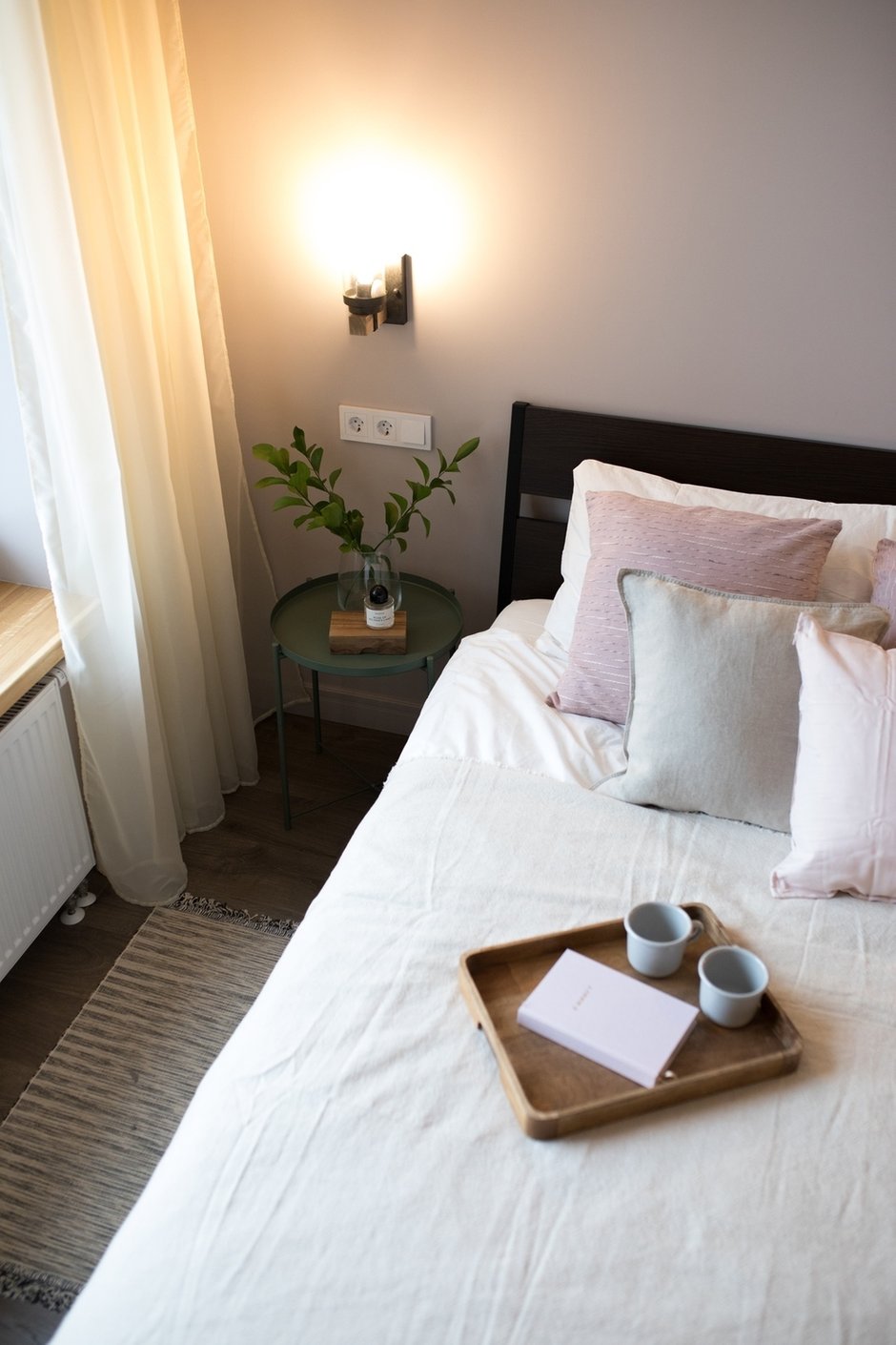 Фотография: Спальня в стиле Современный, Минимализм, Квартира, Проект недели, Санкт-Петербург, 2 комнаты, 40-60 метров, Ольга Артемова – фото на INMYROOM