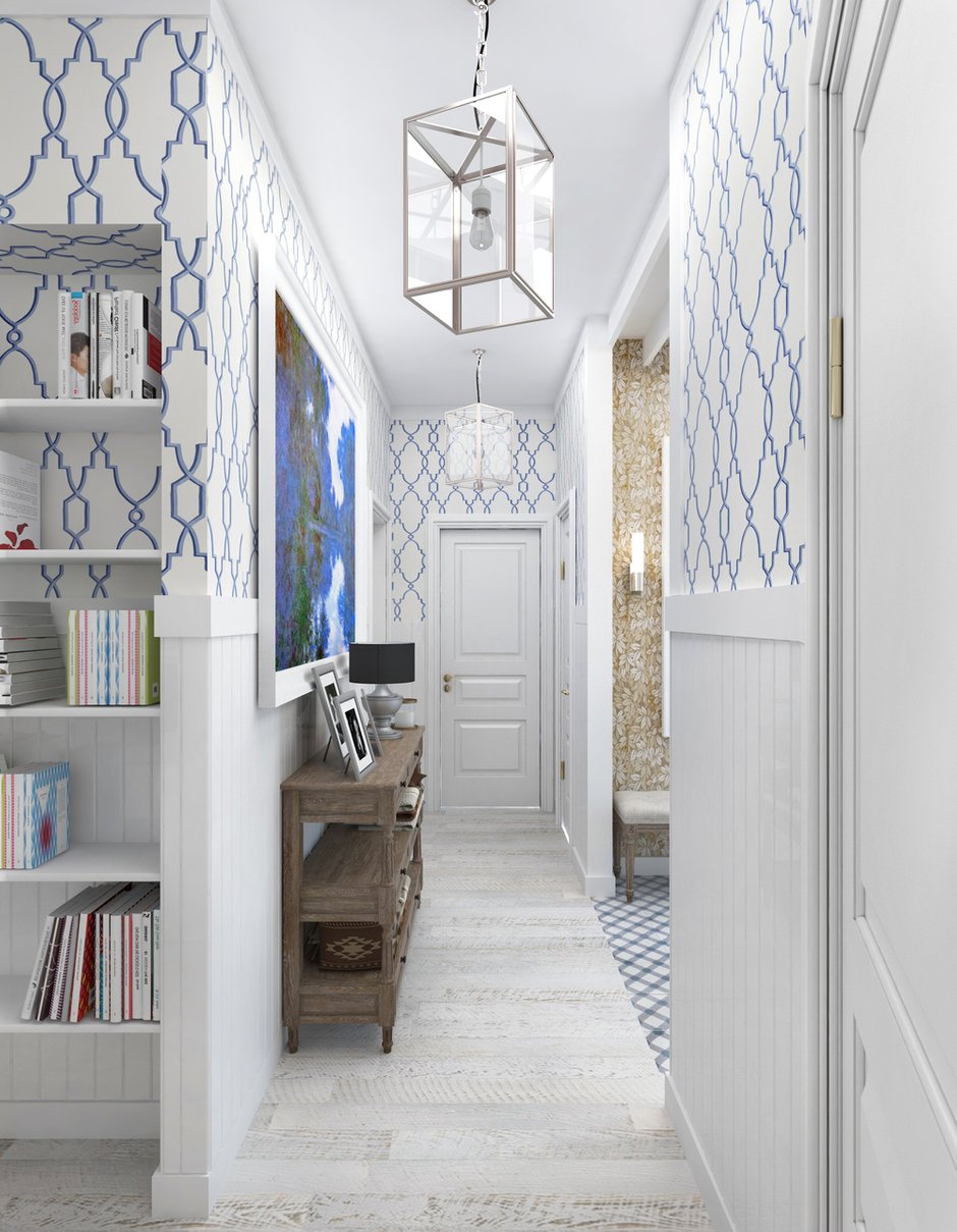 Фотография: Прихожая в стиле Прованс и Кантри, Квартира, Проект дня, Москва, Монолитный дом, 2 комнаты, 60-90 метров, Маргарита Рассказова, ЖК «Айвазовский» – фото на INMYROOM