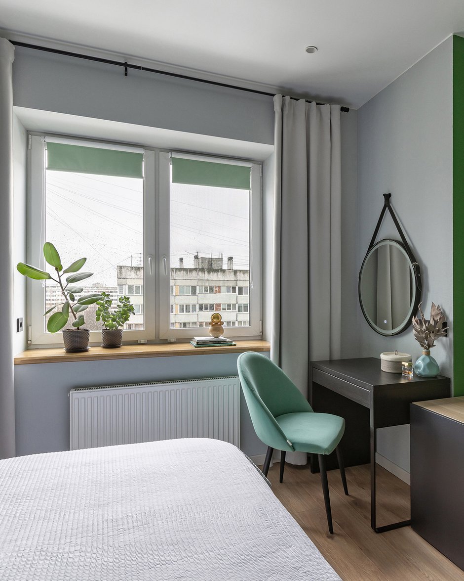 Фотография: Спальня в стиле Современный, Квартира, Проект недели, Санкт-Петербург, 3 комнаты, 60-90 метров, SnetDesign, Екатерина Безъязычная – фото на INMYROOM