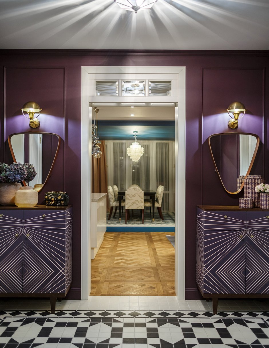 Фотография: Прихожая в стиле Современный, Эклектика, Квартира, Проект недели, Москва, Надя Зотова, 4 и больше, Более 90 метров, студия Enjoy Home, Никита Теплицкий – фото на INMYROOM