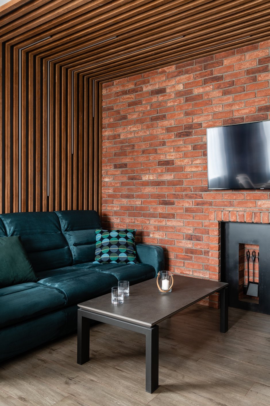 Фотография: Гостиная в стиле Современный, Дом, Проект недели, Московская область, 2 комнаты, 60-90 метров, Оксана Савчук, Ирина Бакланова – фото на INMYROOM