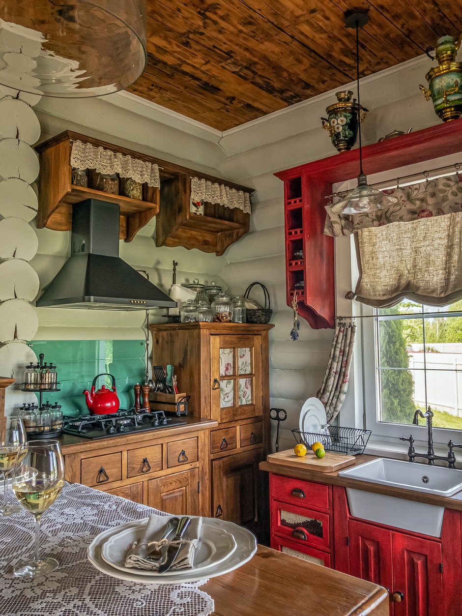 Фотография: Кухня и столовая в стиле Прованс и Кантри, Эклектика, Дом, Проект недели, Дом и дача, Московская область, 4 и больше, Более 90 метров, Ирина Осипова – фото на INMYROOM