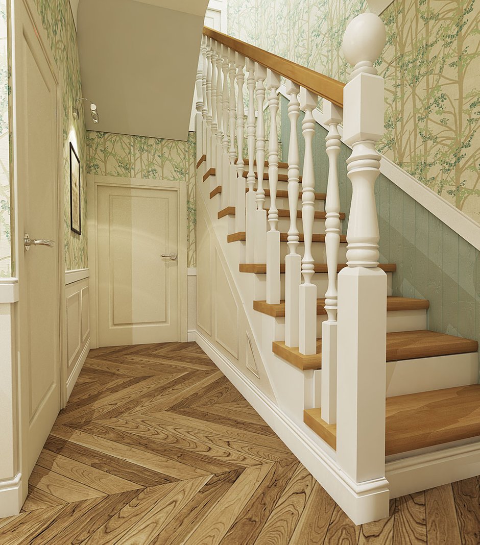 Фотография: Прихожая в стиле Прованс и Кантри, Классический, Современный, Дом, Проект недели, интерьер кабинета, кухня-гостиная дизайн, Челябинск, Валерия Стенникова, Insomnia, американский стиль – фото на INMYROOM