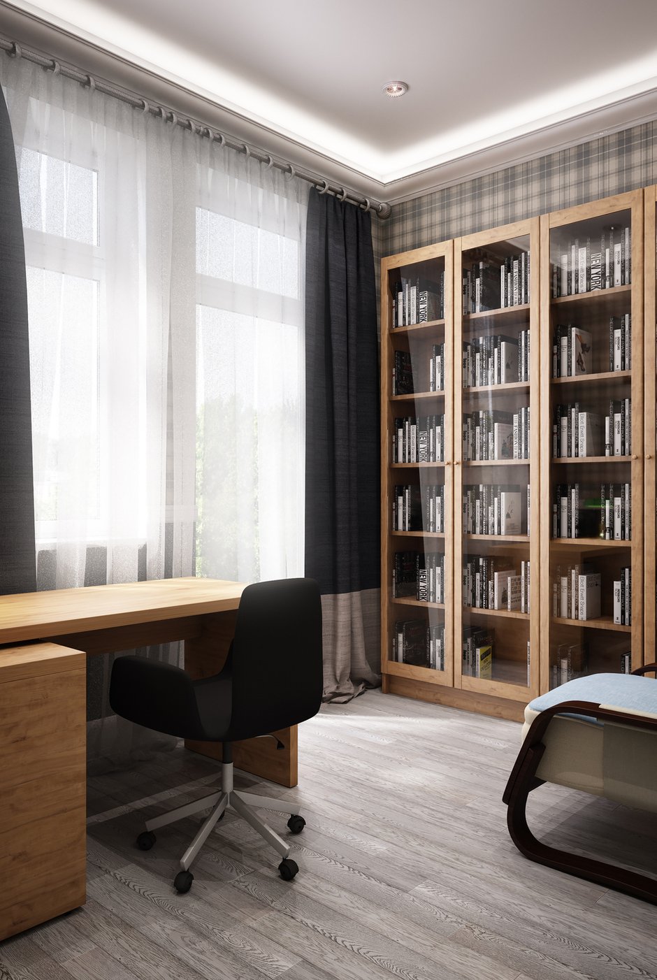 Фотография: Кабинет в стиле Современный, Прованс и Кантри, Дом, Проект недели, Марина Саркисян, Московская область, Таунхаус, КП Кронбург – фото на INMYROOM