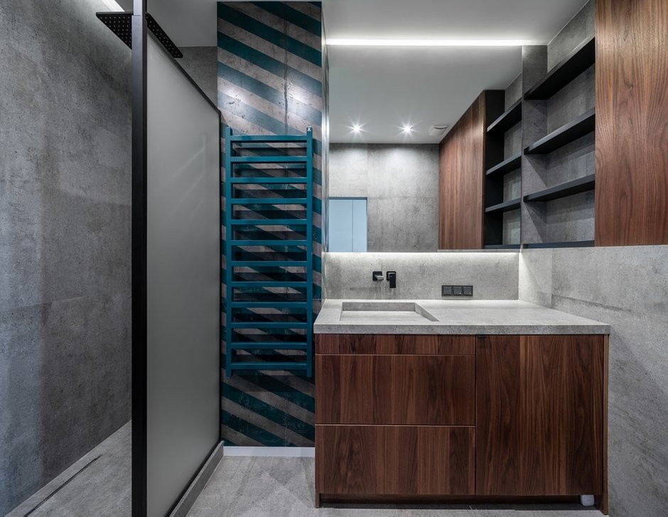 Фотография: Ванная в стиле Современный, Минимализм, Квартира, Студия, Проект недели, Киев, Lauri Brothers, Юрий Лаури, Сергей Лаури, Дмитрий Роганов – фото на INMYROOM