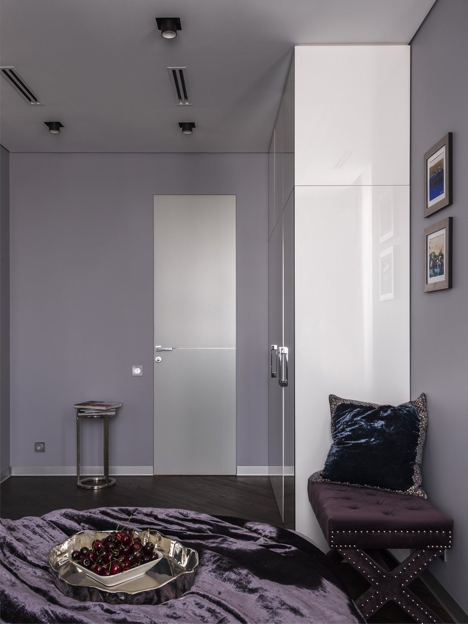 Фотография: Спальня в стиле Современный, Квартира, Проект дня, Москва, Монолитный дом, 3 комнаты, 60-90 метров, Ольга Рудакова, ЖК «Самаринский» – фото на INMYROOM