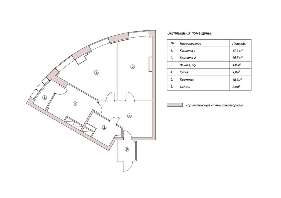 Обмерный план