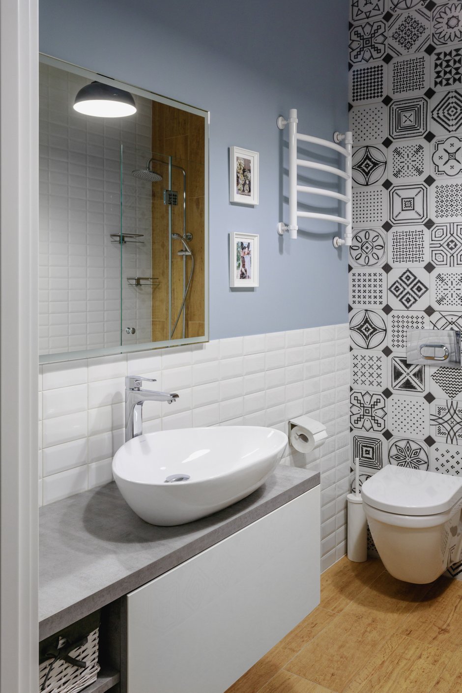 Фотография: Ванная в стиле Скандинавский, Современный, Квартира, Проект недели, Москва, 2 комнаты, 40-60 метров – фото на INMYROOM