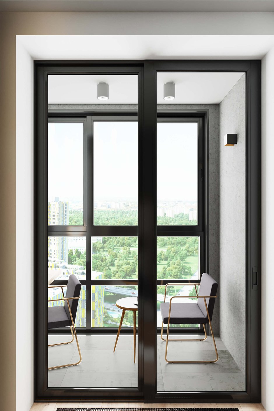 Фотография: Балкон в стиле Современный, Квартира, Проект недели, Москва, Geometrium, Монолитный дом, 2 комнаты, 40-60 метров – фото на INMYROOM