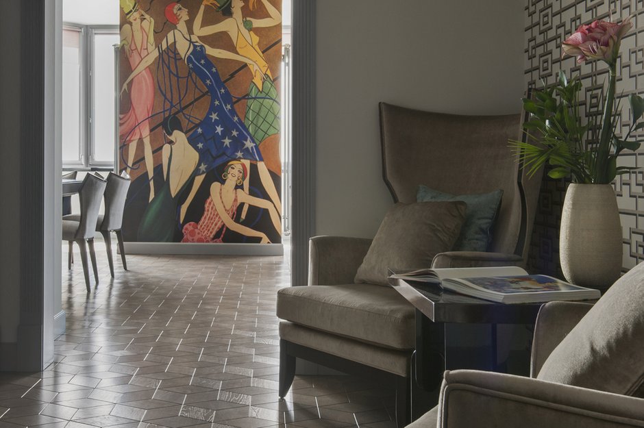 Фотография: Прихожая в стиле Классический, Современный, Эклектика, Квартира, Проект недели, Москва, новостройка, Ольга Мелекесцева, Надежда Каппер, Монолитный дом, 2 комнаты, Более 90 метров, ЖК «Пырьева 9» – фото на INMYROOM