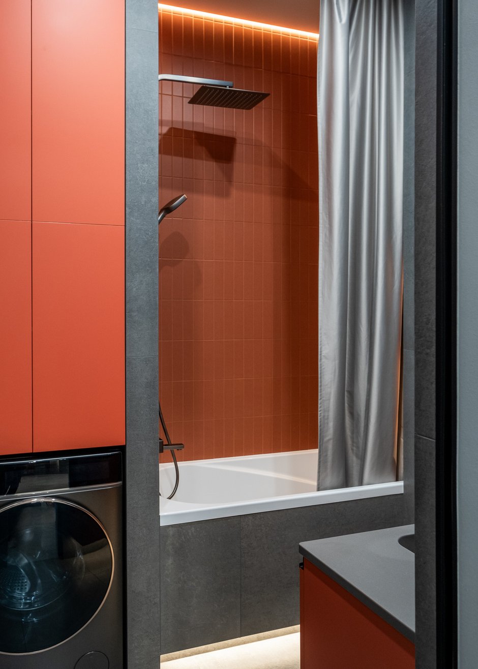 Фотография:  в стиле , Квартира, Проект дня, Москва, 2 комнаты, 60-90 метров, современный с элементами минимализма и арт-деко, Маргарита Макурина – фото на INMYROOM