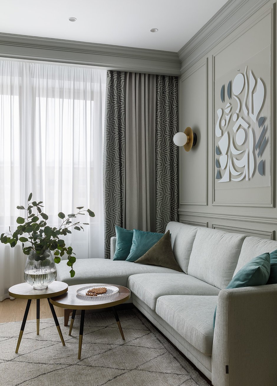 Фотография: Гостиная в стиле Классический, Современный, Квартира, Проект дня, Санкт-Петербург, 2 комнаты, 40-60 метров, Маргарита Остерман – фото на INMYROOM